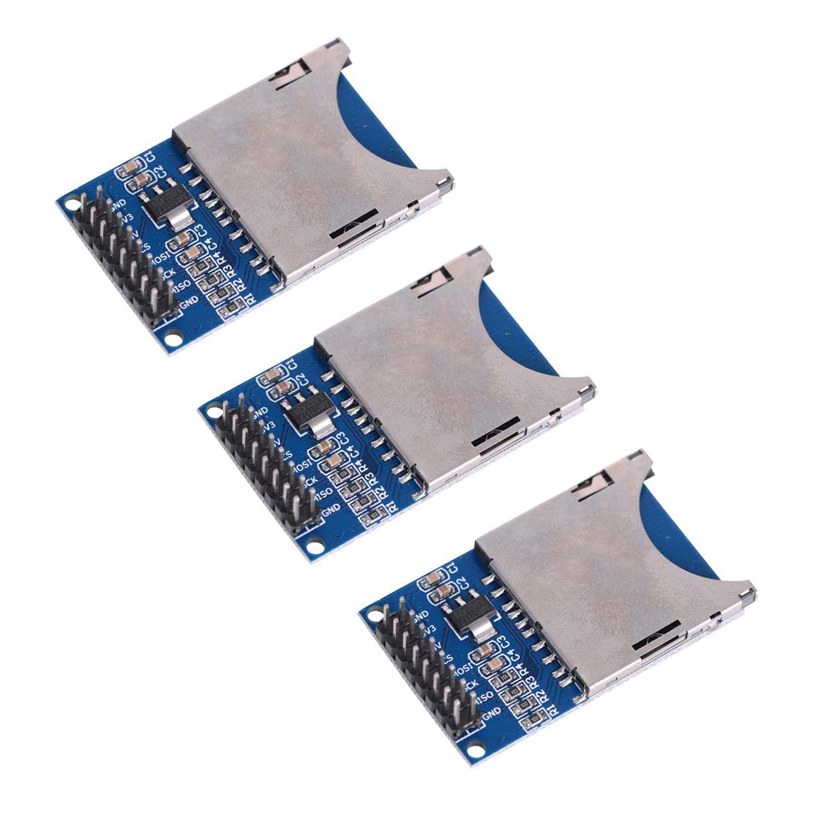 Amazon.co.jp: VKLSVAN 3個セット SDカードリーダーモジュール SPI